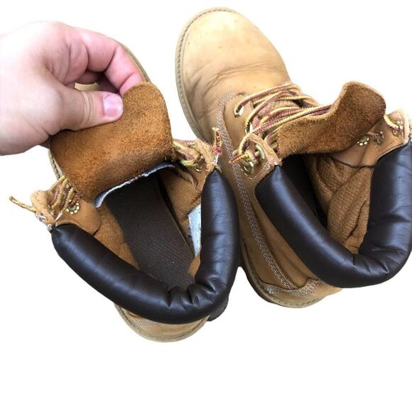 VINTAGE Premium 6 Inch Genuine Leather Timberlands Size 5 - Picture 6 of 16